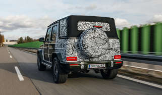 Mercedes G-Class convertible teaser - rear 3/4 dynamic